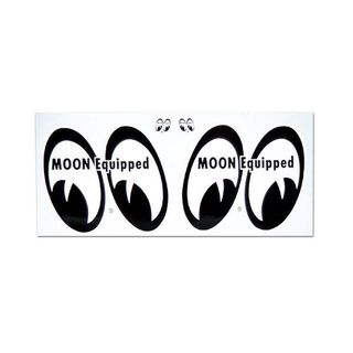 【MOONEYES】 MOONEYES 經典大LOGO眼睛 4入組合貼紙[MQD008]