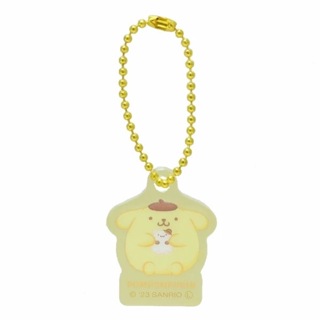 ✿現貨 正版日貨 三麗鷗Sanrio 布丁狗Pompompurin 黃色圓滾滾造型鑰匙圈 吊飾