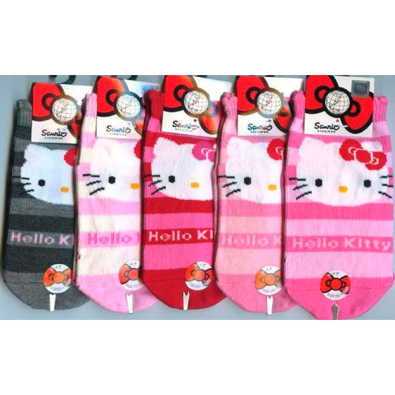 Hello Kitty直板襪兒童短襪 1~4歲10~14cm
