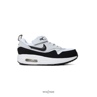 NIKE AIR MAX 1 EASYON PS 白黑 魔鬼氈 經典 休閒鞋 中童鞋【DZ3308-106】