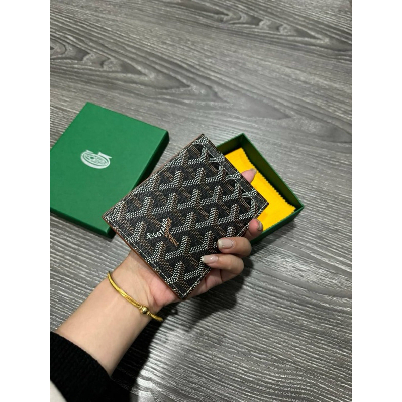 GOYARD 新款Victoire 系列帆布LOGO 牛皮 短夾 皮夾 皮包