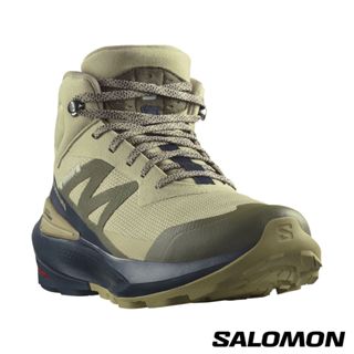 新品【Salomon】 男 ELIXIR ACTIV Goretex#474571中筒登山鞋 『岩綠/碳藍/灰』登山戶外