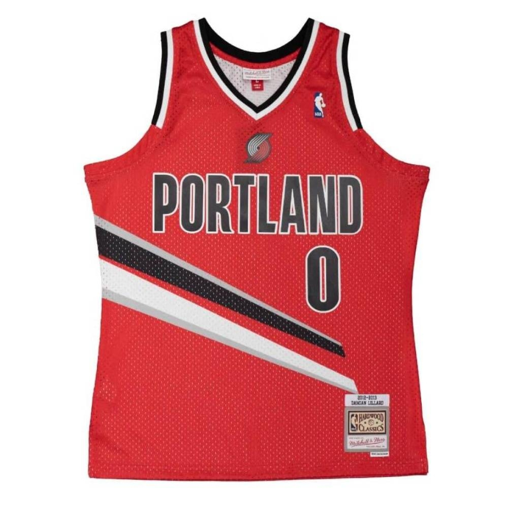 [狗爹的家] NBA 球迷版球衣 Damian Lillard 2012-13 Road 拓荒者 客場 紅 復古球衣