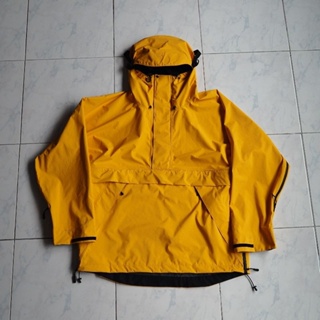 二手 自製 黃色 Gore-tex 2.5l anoark 防水透濕 套頭 風衣 外套