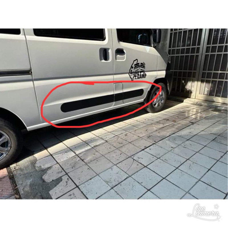 中華菱利A180車貼防撞貼 門邊側貼 車貼 飾條 本品雷射印刷而成非一般西德貼紙A190 A180