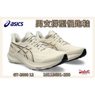 Asics 亞瑟士 男慢跑鞋 GT-2000 12 支撐型 透氣 回彈 穩定性 1011B691-250 大自在