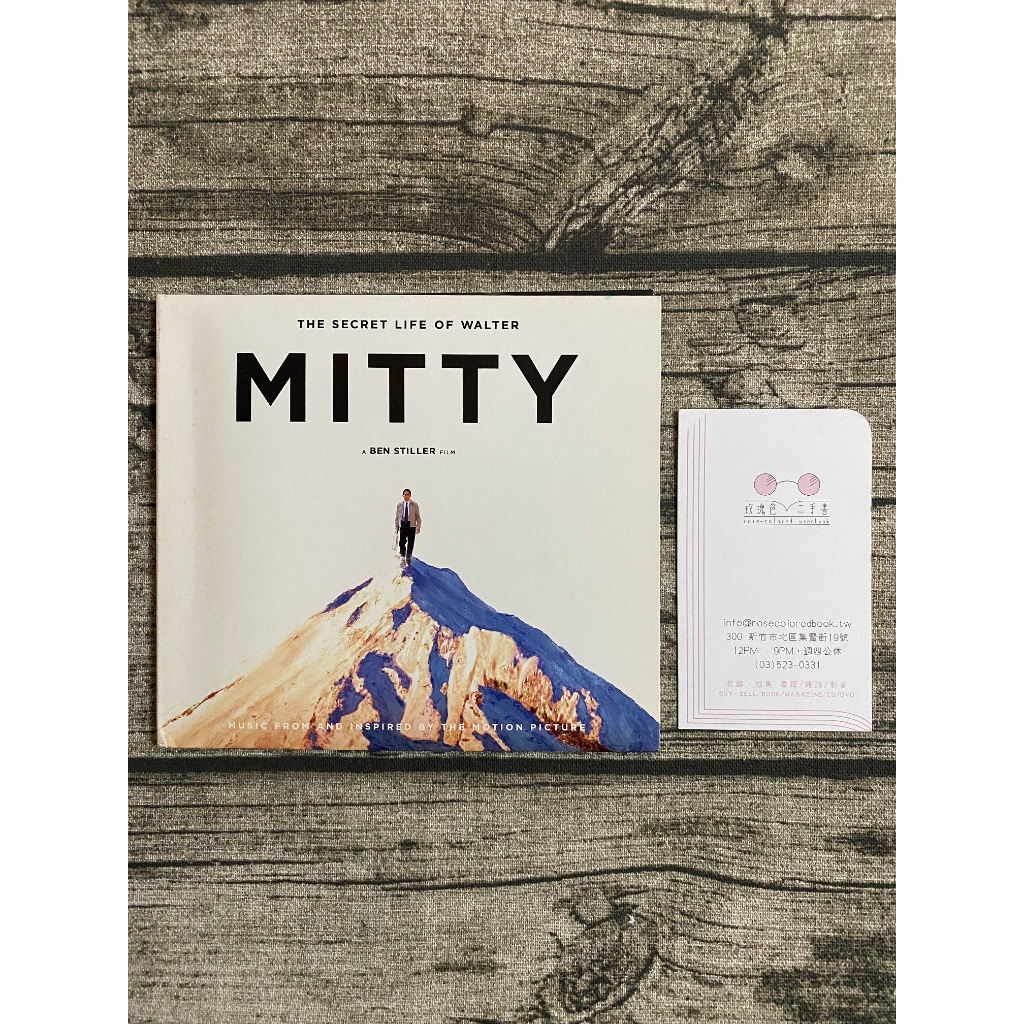 ｜玫瑰色二手書店｜附電影寫真／白日夢冒險王《Mitty原聲帶》環球_甲4-1-0_Ya