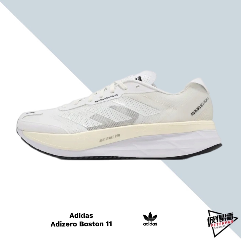 ADIDAS ADIZERO BOSTON 11 全白 運動鞋 GY2586 【彼得潘】