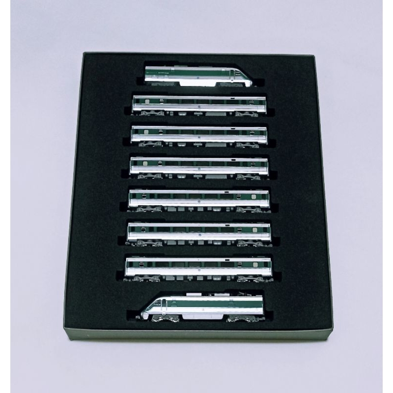 【終極絕版📍台灣製造∥全新㊣品】台灣鐵路局《推拉式自強號 UCW 原型機試驗塗裝（綠PP）》N規模型，一組8車廂，盒裝