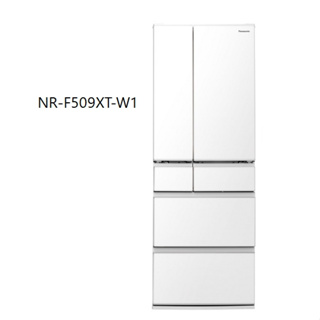 【Panasonic 國際牌】NR-F509XT-W1 平面鋼板六門電冰箱 晶鑽白
