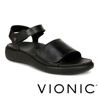 【VIONIC 法歐尼】Awaken愛微克 牛皮設計雙密度緩衝休閒涼鞋
