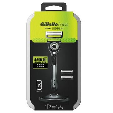 全新 Gillette 吉列 Labs 極光系列 旅行盒組 刮鬍刀 1刀架3刀頭