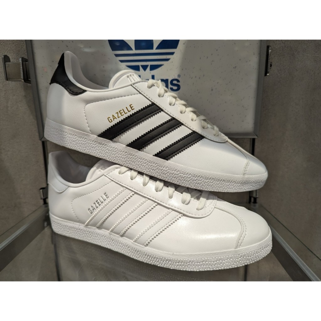 南🔥2024 3月 adidas GAZELLE OG 皮革 白底 黑線 ID6113 IH2572 全白色 男女 日線