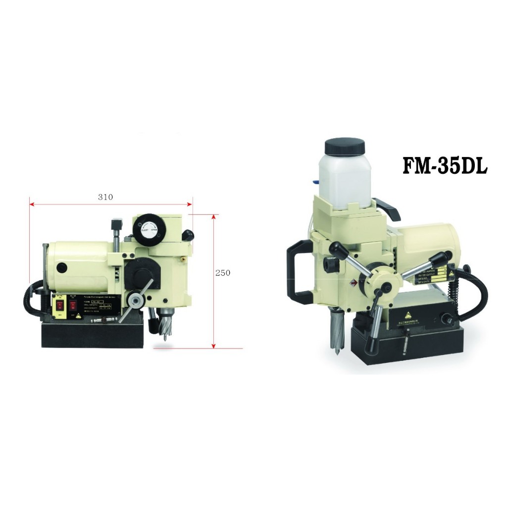 磁性自動鑽孔機 FM-35DL 鑽孔機/穿孔機 可用 麻花鑽頭 直柄鑽頭 穴鑽刀 吸鐵鑽孔機 磁座鑽孔機/穴鑽機-含稅