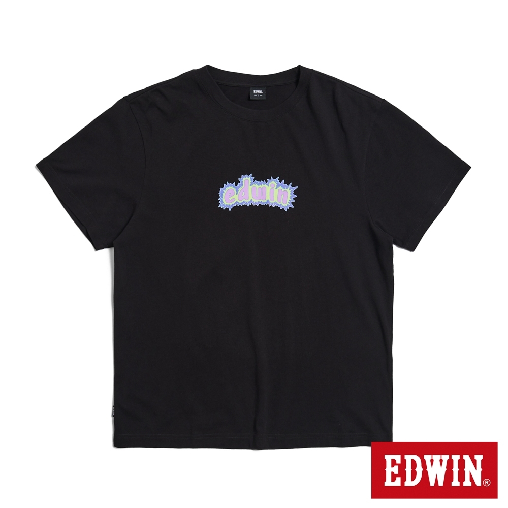 EDWIN 超能光波寬版短袖T恤(黑色)-男款