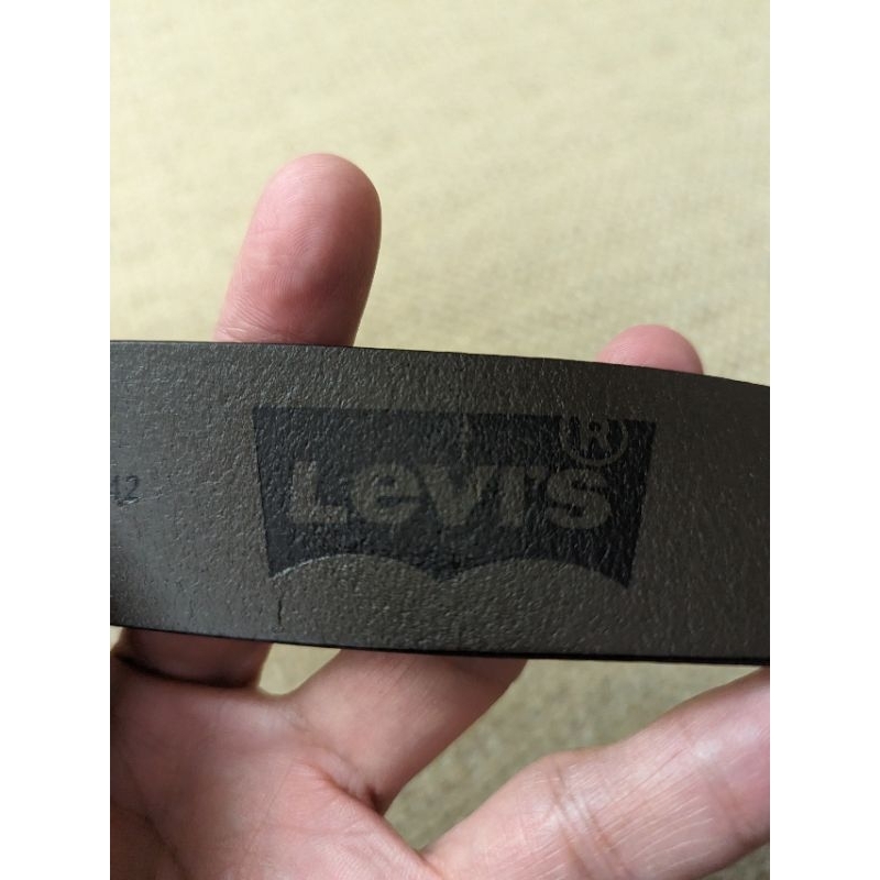 美國 Levi's 咖啡色真皮腰帶 牛皮皮帶 上班休閒皮帶 L號