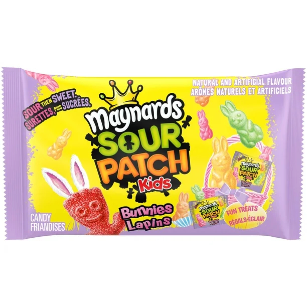 🇨🇦加拿大零食代購✈️ 新品 復活節限定 SOUR PATCH KIDS BUNNIES 小酸人軟糖🍬酸屁孩 獨立包裝