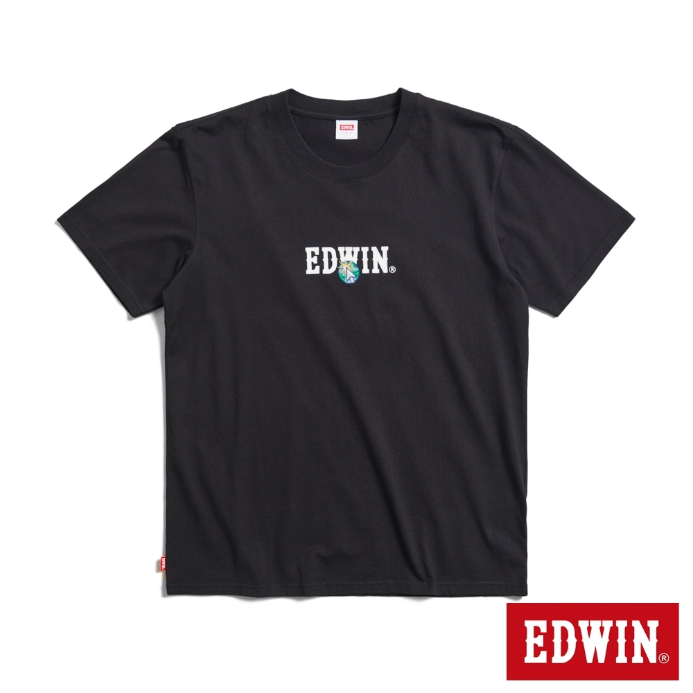 EDWIN 網絡搜尋印花短袖T恤(黑色)-男款
