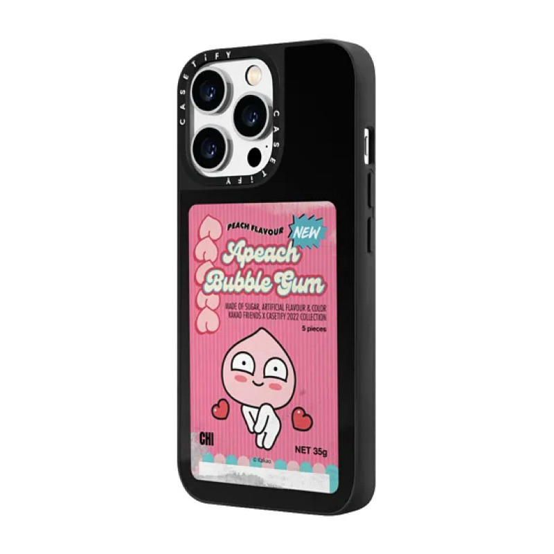 Casetify x KAKAO手機殼iPhone14pro黑色鏡面；支援無線充電