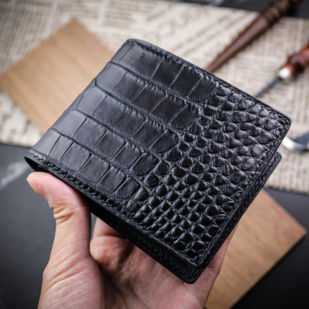 【短夾、銀包】 Crocodile鱷魚皮 客製化刻字 Mister手作皮件 皮革/客製皮件/真皮