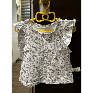 🌟二手童裝👶 韓系平價服飾-女寶荷葉邊上衣 (已售出)