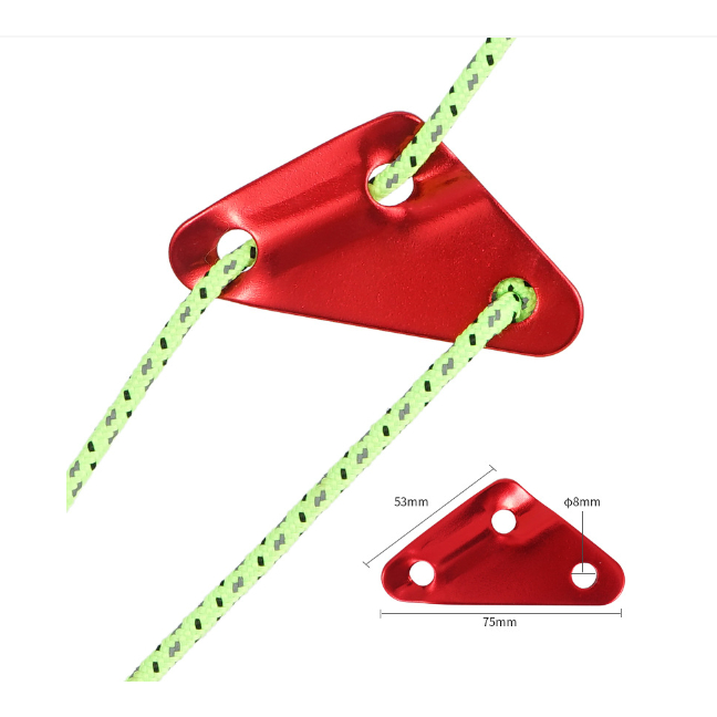 現貨加大號 鋁合金三角營繩調節片 風繩扣 營繩扣 調節扣 止滑扣 帳篷天幕拉繩配件