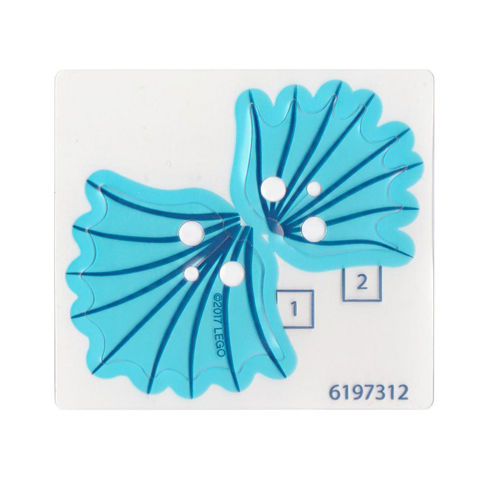 |樂高先生| LEGO 樂高 71019 忍者人偶包 鯊魚 軍團 披風 魚鰭 透明藍 34721c01 T611 配件