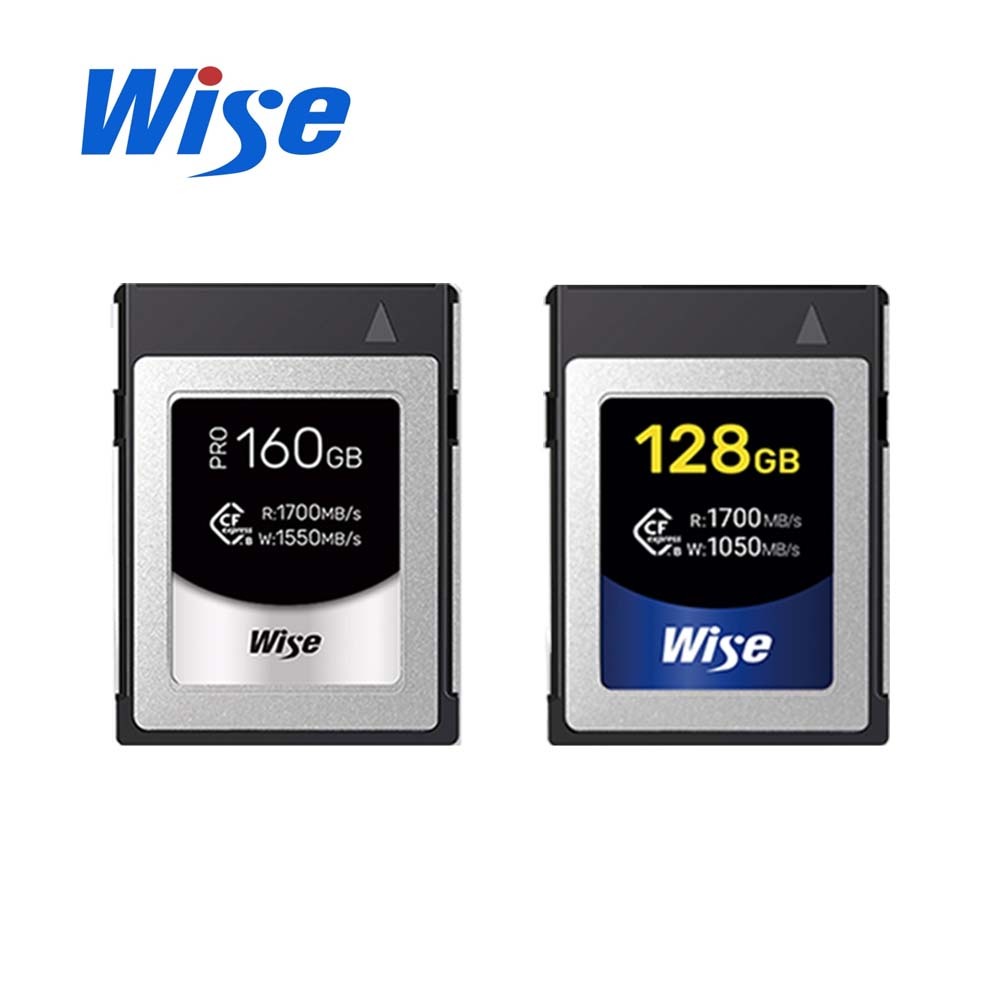 Wise CFexpress 160G 記憶卡 + CFexpress 128G 記憶卡【Forty Plus】