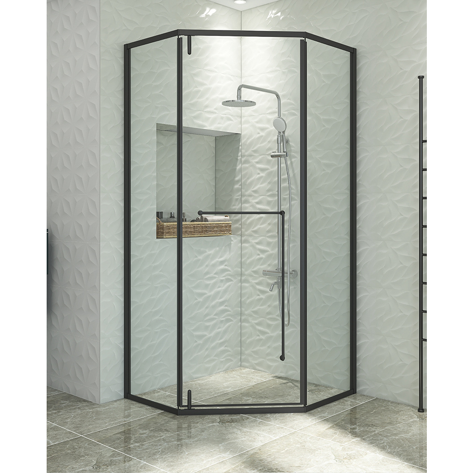 聖莉亞淋浴房定製衛生間半隔斷玻璃門乾濕分離鑽石型整體簡易浴室