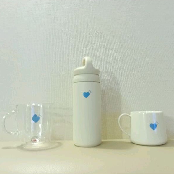 日本購入正品 藍瓶 超萌人氣 Human Made x Blue Bottle 聯名愛心馬克杯 保溫瓶 隨身吸管杯 濾杯