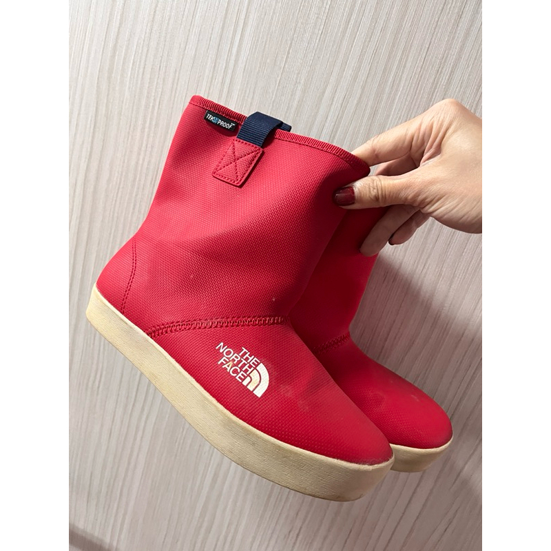 The North Face大童鞋男女可穿塑膠短靴 雨鞋雨靴 雪鞋雪靴防水防雪 21cm