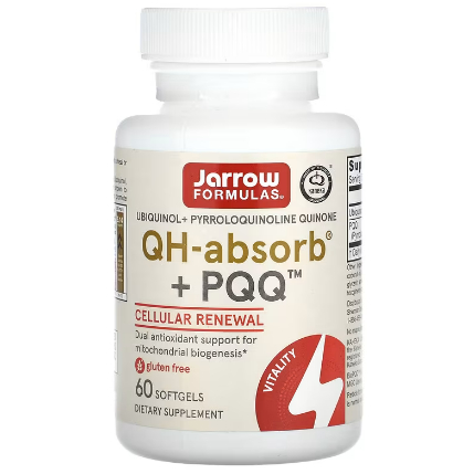 🔸🔸Jarrow 還原型輔酶+吡咯喹啉醌  PQQ+ Ubiquinol, QH-Absorb  Q10  60顆