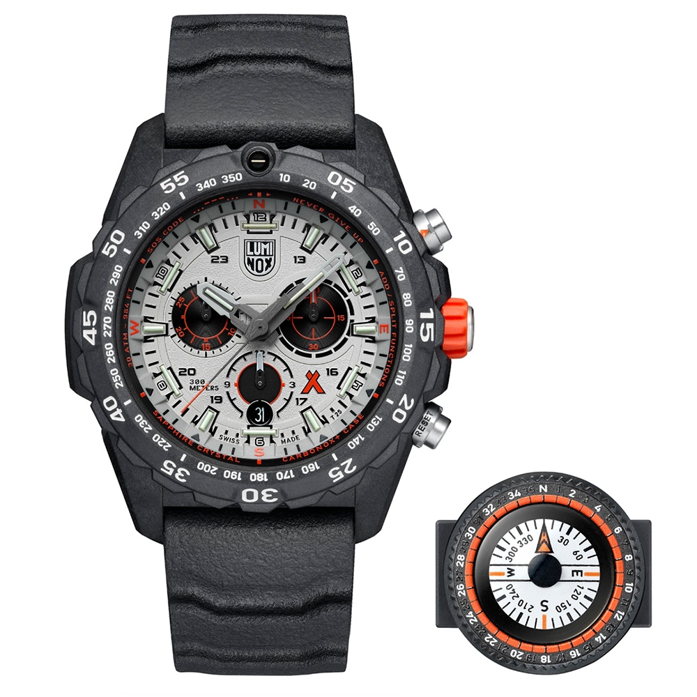 LUMINOX 雷明時 Bear Grylls Survival 貝爾荒野求生腕錶-金屬灰 / 3748