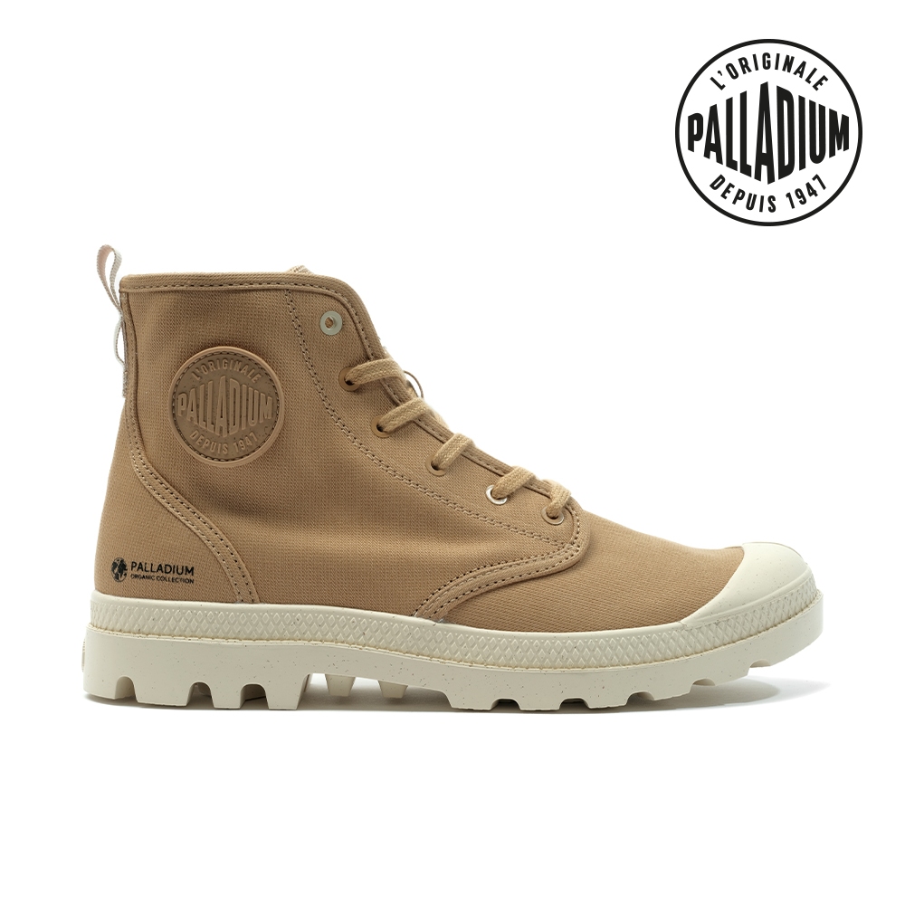 PALLADIUM PAMPA HI ZIP ORGANIC拉鍊有機棉靴/休閒鞋-男鞋/女鞋-咖啡