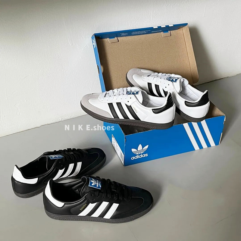 Adidas Originals Samba OG 黑白灰 白藍 黑白 麂皮 德訓鞋 休閒鞋 B75807 B75806