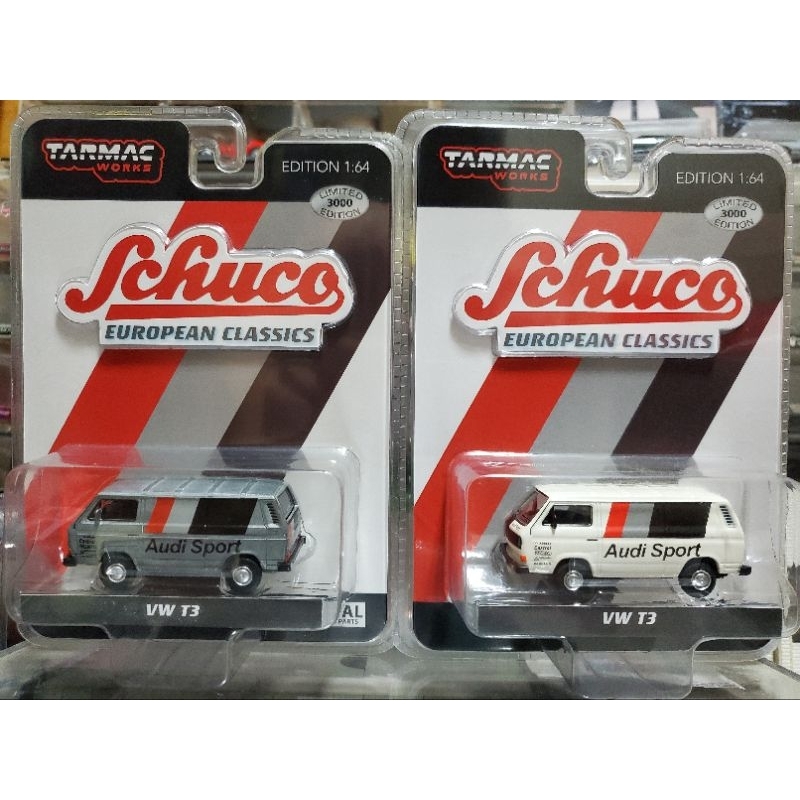 1/64 tarmac schuco vw t3 audi sport 聯名限定『兩台合售不拆賣』