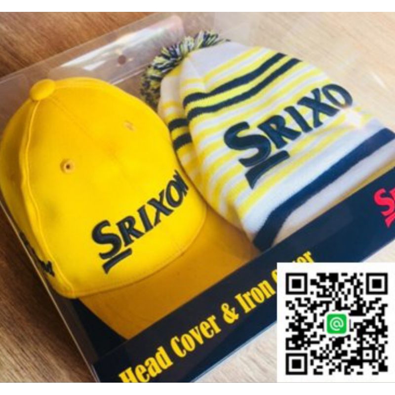 全新 SRIXON Golf 高爾夫帽套 一號木桿套+鐵桿套 帽子/毛帽造型 紅/黃兩色可選 保護球桿防撞擊