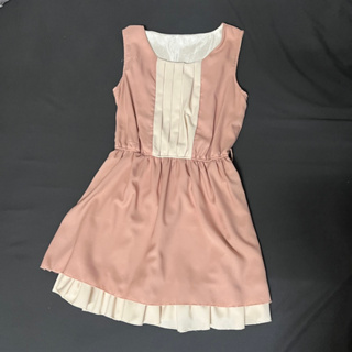 《清衣櫃》乾燥玫瑰粉無袖連身裙 小洋裝 小禮服