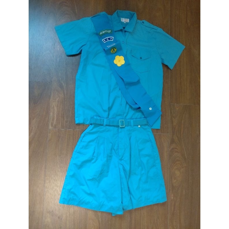 女童軍夏季制服（絕版款式）上衣+褲裙+配件3件組