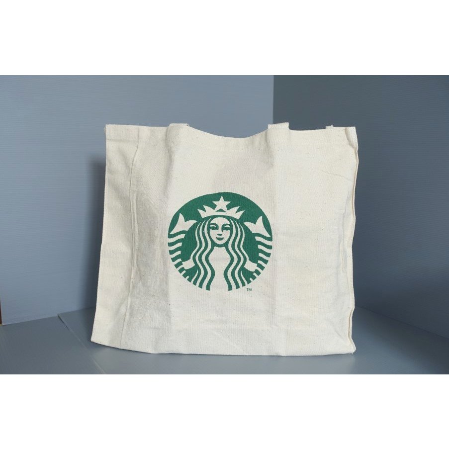 STARBUCKS 星巴克 國外官方發行紀念收藏 收納包 托特包 手提袋 購物袋 (米白色)