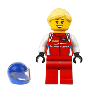 LEGO 樂高 75886 法拉利 女 紅衣 賽車手 含頭髮 含安全帽 單人偶 全新品, 488 GT3