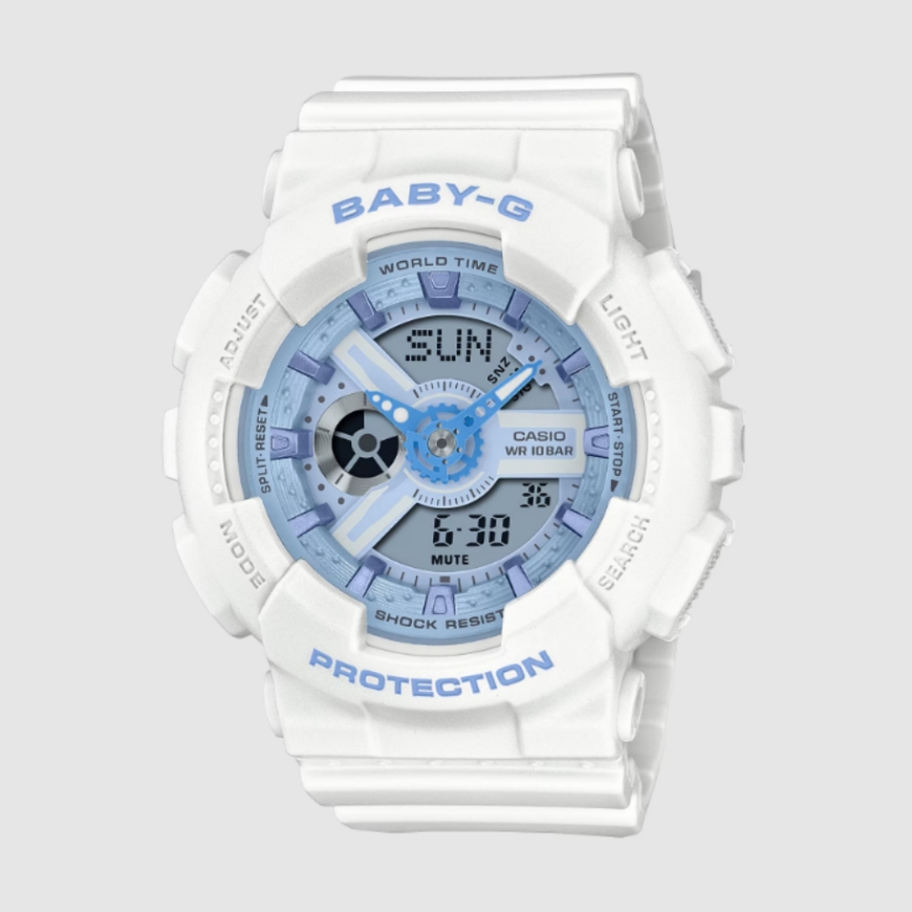 CASIO卡西歐 BABY-G 海洋時尚運動電子雙顯錶 (BA-110XBE-7A)
