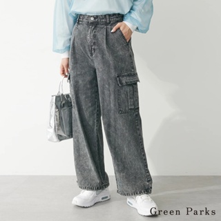 Green Parks 復古水洗側口袋牛仔工裝褲(6P41L0F0600)