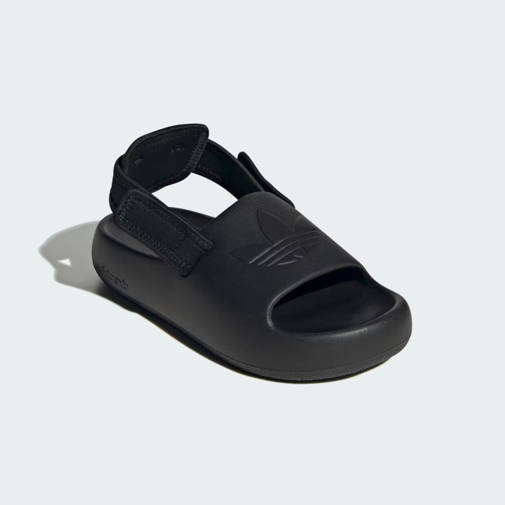 ADIDAS ADIFOM ADILETTE J 中大童休閒涼鞋-黑-IG8166