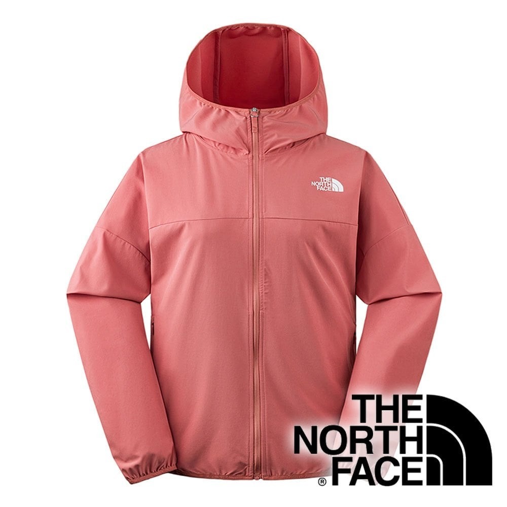 【THE NORTH FACE 美國】女防風快乾連帽外套『紅』 NF0A7WCP