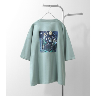 日本ZIP FIVE復古風90年代復古插畫短袖t-shirt圓領上衣大圖案T恤