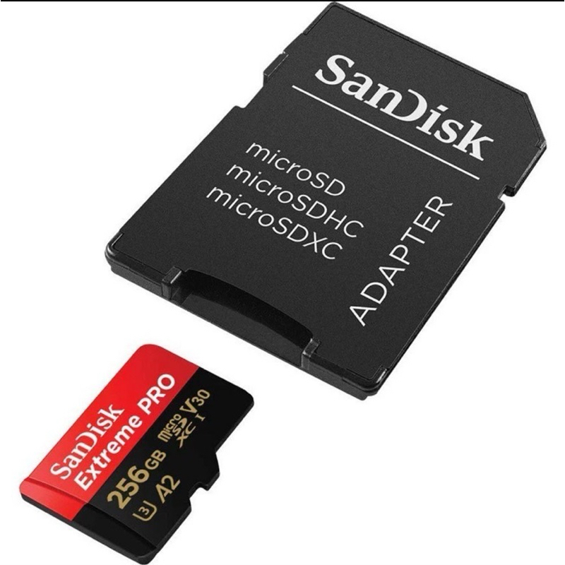 Sandisk 256G U3 A2 V30 MicroSD記憶卡