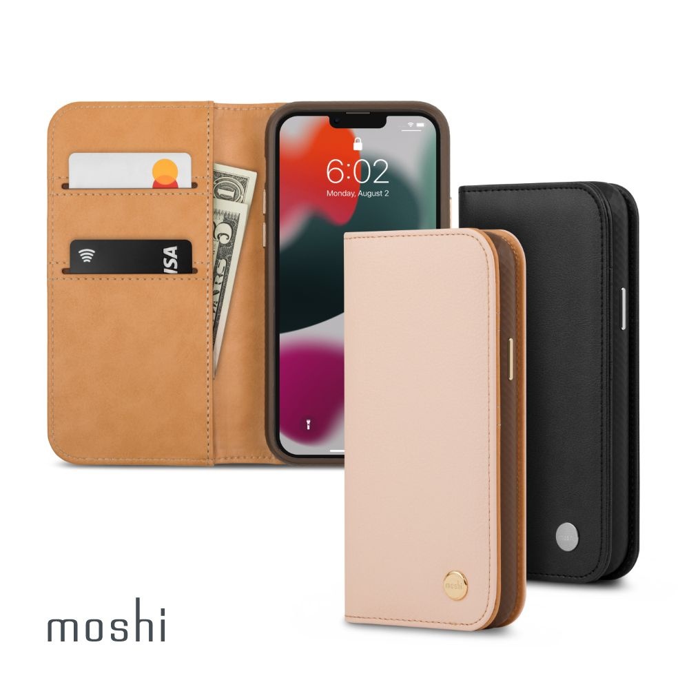 公司貨 moshi iPhone 13 Pro Max 6.8吋 Overture 磁吸可拆式卡夾型皮套 手機套