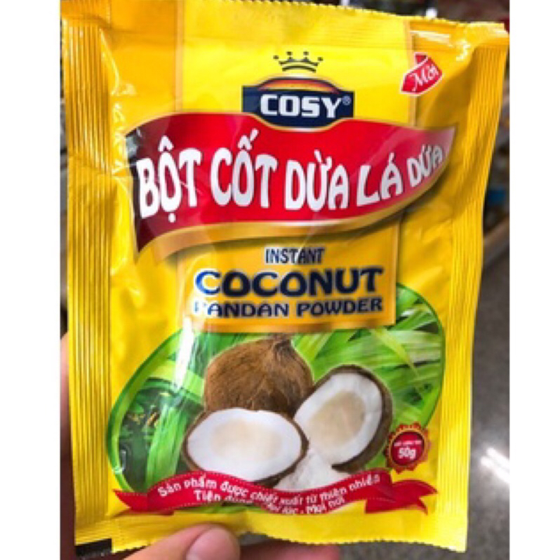 現貨 越南COSY 椰漿粉 香蘭椰子粉50g instant coconut pandan powder 50g