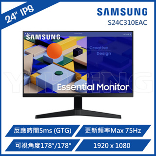 SAMSUNG 三星 S24C310EAC 24型 平面窄邊美型螢幕 顯示器